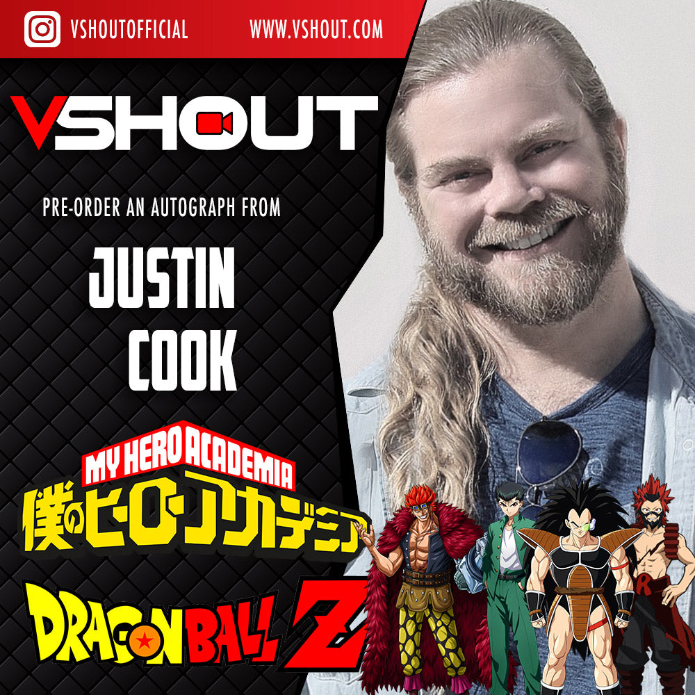 CLOSED Justin Cook Official vShout! Autograph Pre-Order