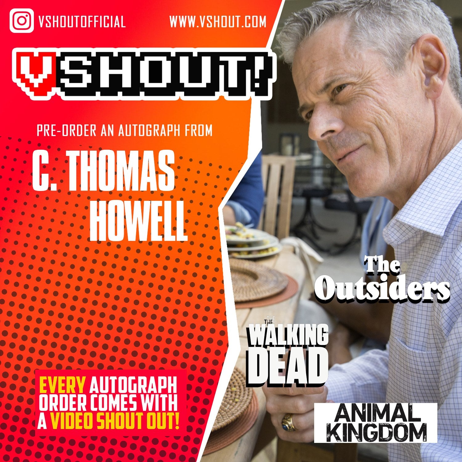 CLOSED C. Thomas Howell Official vShout! Autograph Pre-Order