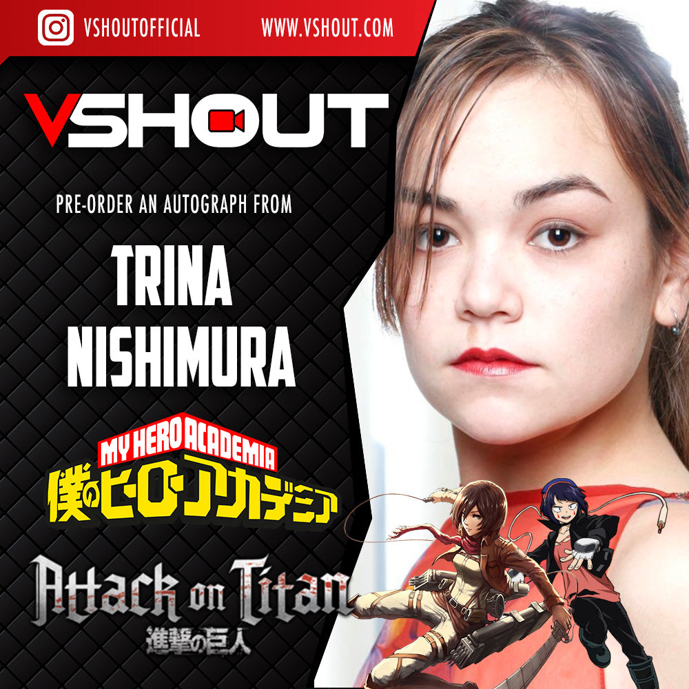 CLOSED Trina Nishimura Official vShout! Autograph Pre-Order